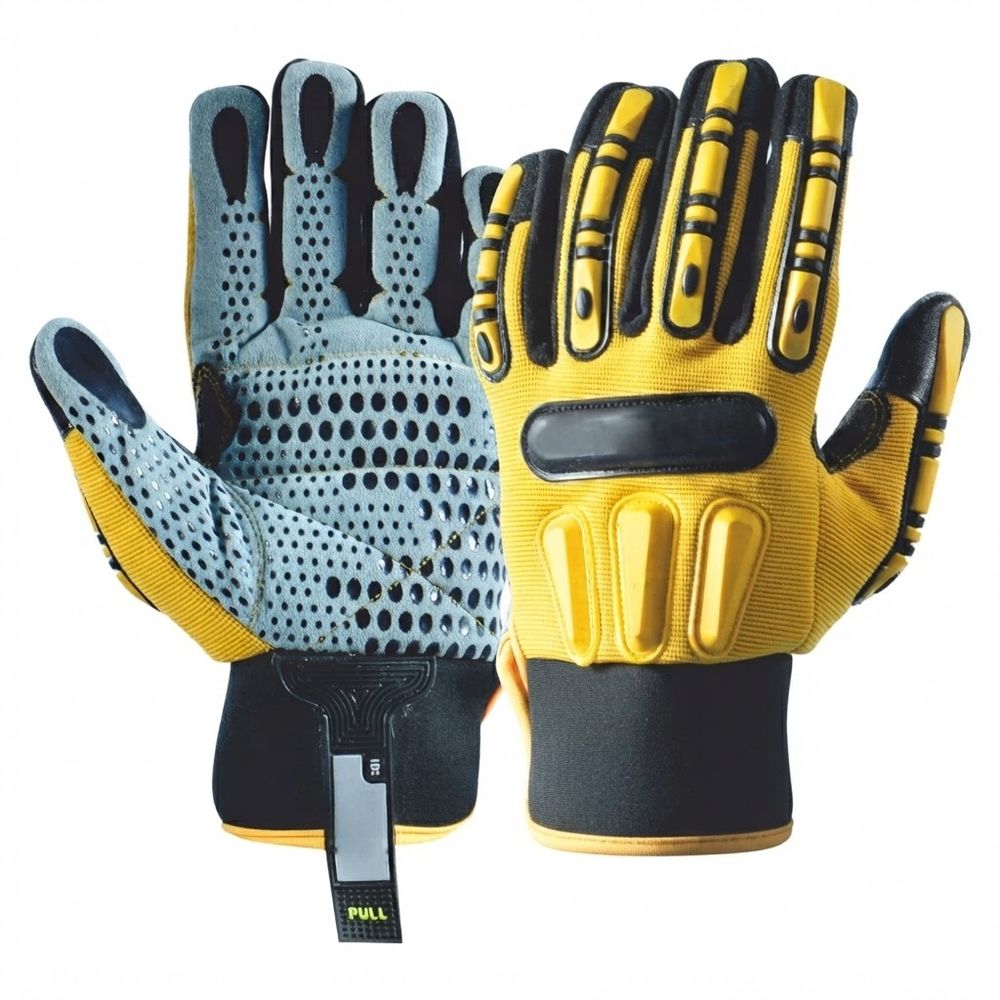 Mechanic Impact Gloves AIMON-307 – Aimon Leather Zafarwal Narowal Pakistan