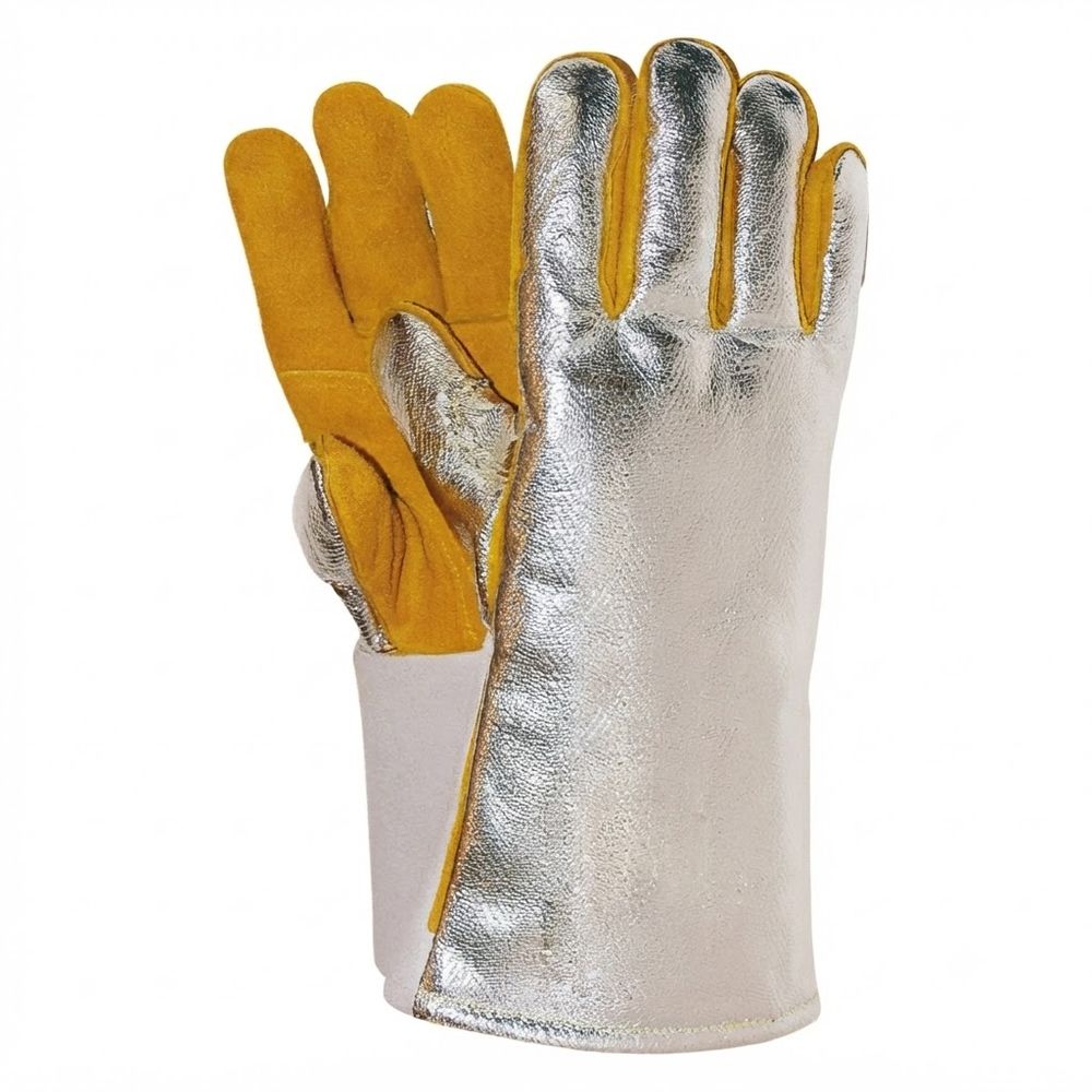 Heat Resistant Aluminized Gloves AIMON-405 – Aimon Leather Zafarwal Narowal Pakistan